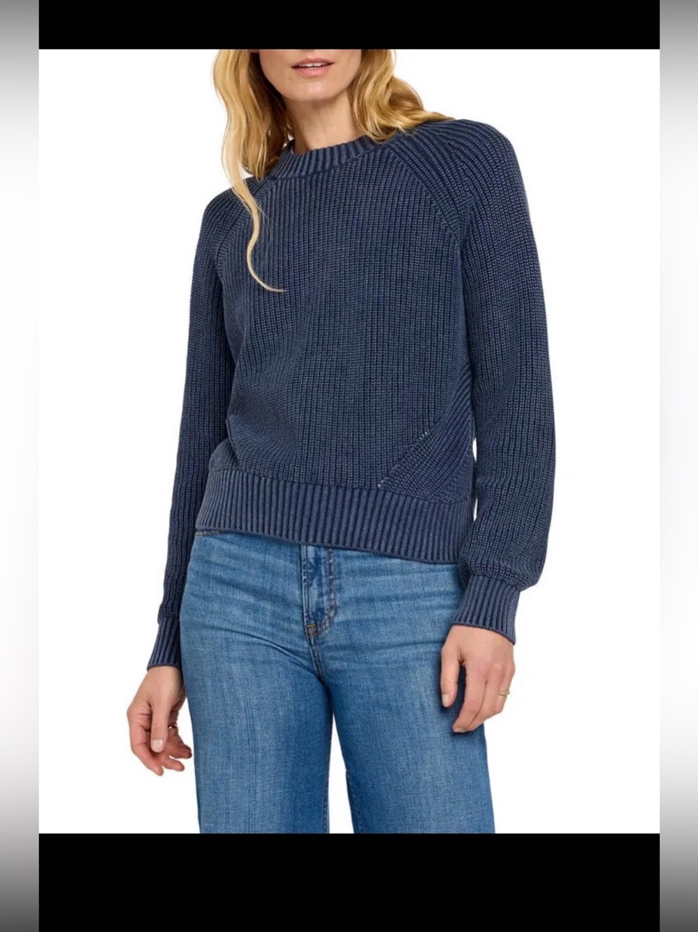 Faherty Sunwashed Organic Cotton Fisherman Sweater , Small